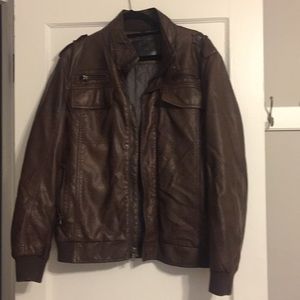 Men’s leather coat